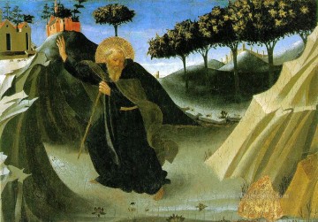 Fra Angelico Painting - Saint Anthony The Abbot Tempted By A Lump Of Gold Renaissance Fra Angelico